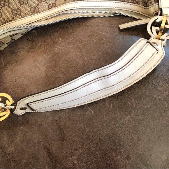 AUTHENTIC Gucci Monogram GG Twins Large Hobo Purse - Picture 4 of 8